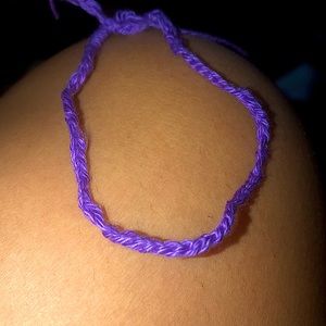 This is a anklet that I made with a crochet tool